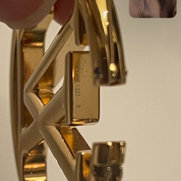 Louis Vuitton Gold Hoop Earrings - Picture 7 of 7